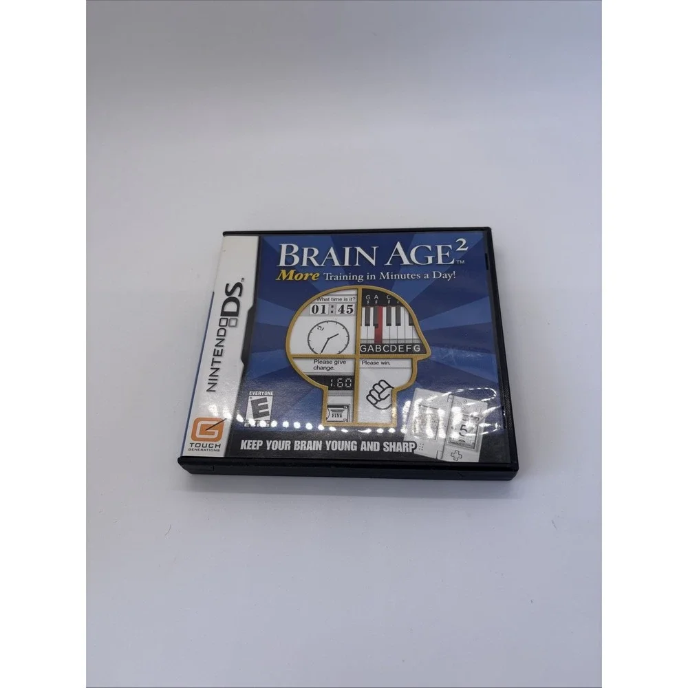 Brain Age 2 More Training in Minutes a Day Nintendo DS 2007 NTR-ANME-USA